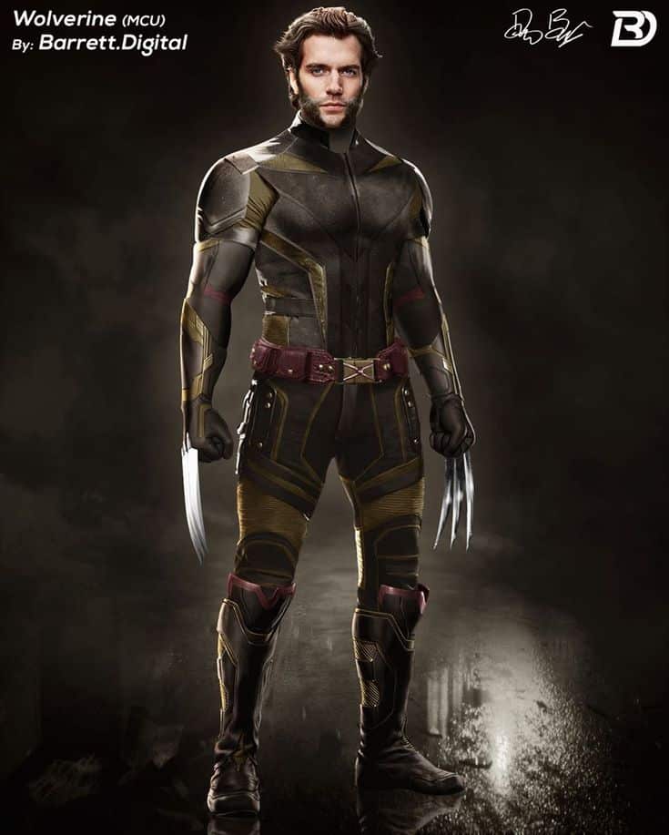 henry cavill wolverine fan art