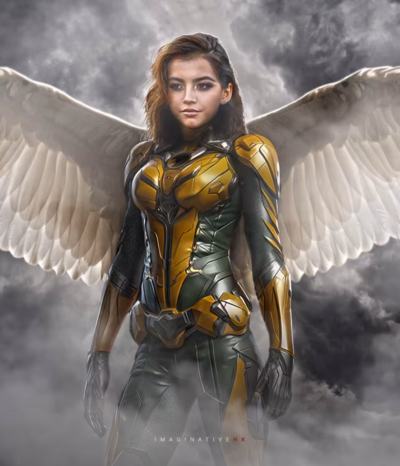 isabela merced hawkgirl fan art 1