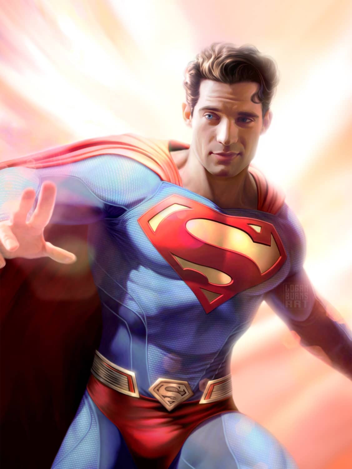 superman david corenswet fan art big galoot