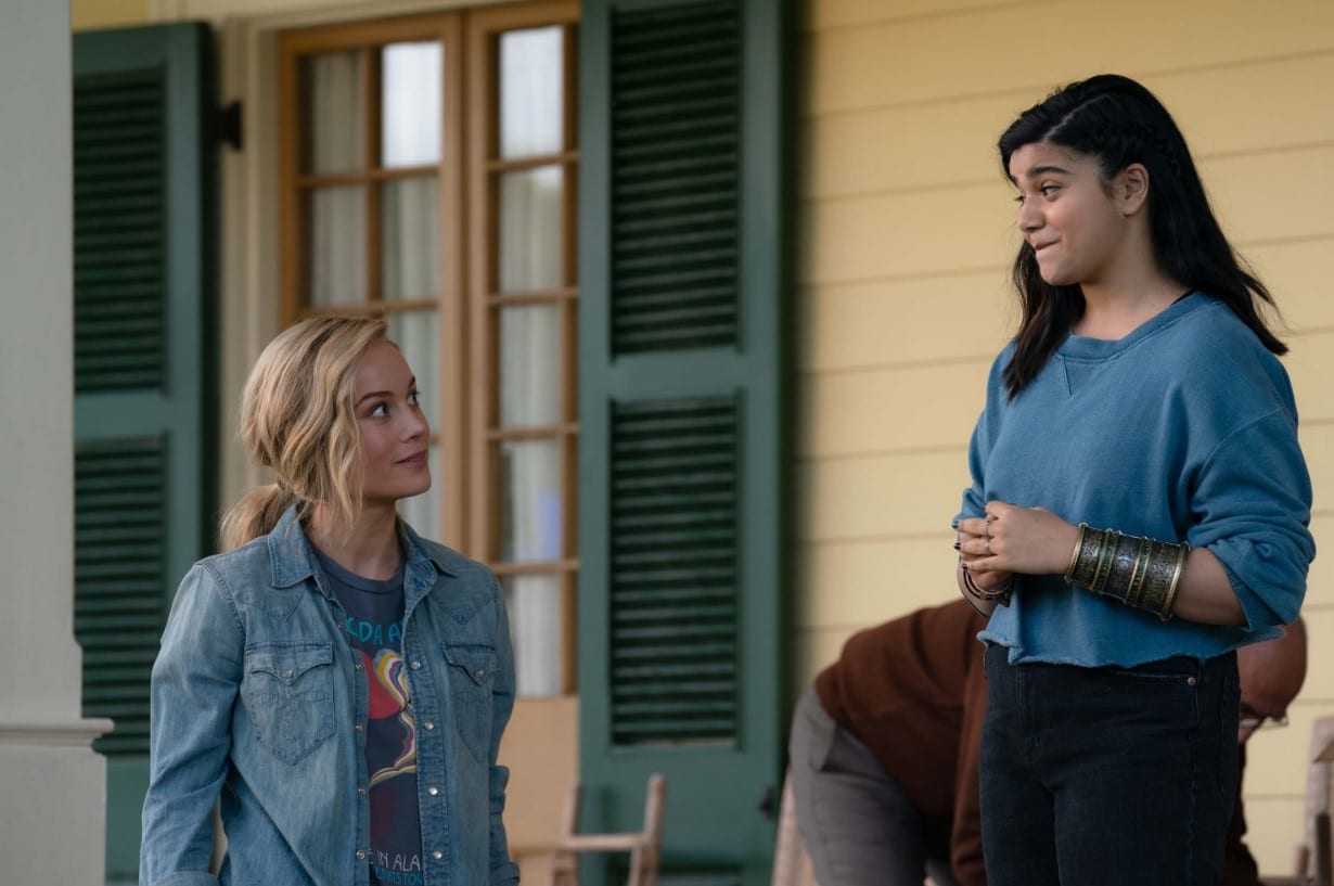 The Marvels Brie Larson and Iman Vellani