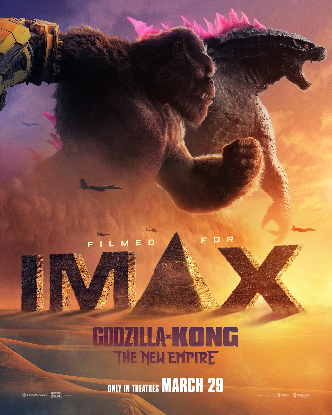 godzilla x kong imax poster
