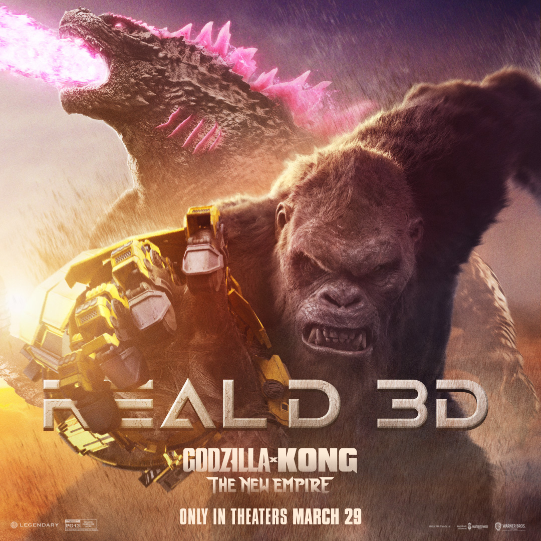 godzilla x kong real 3 poster
