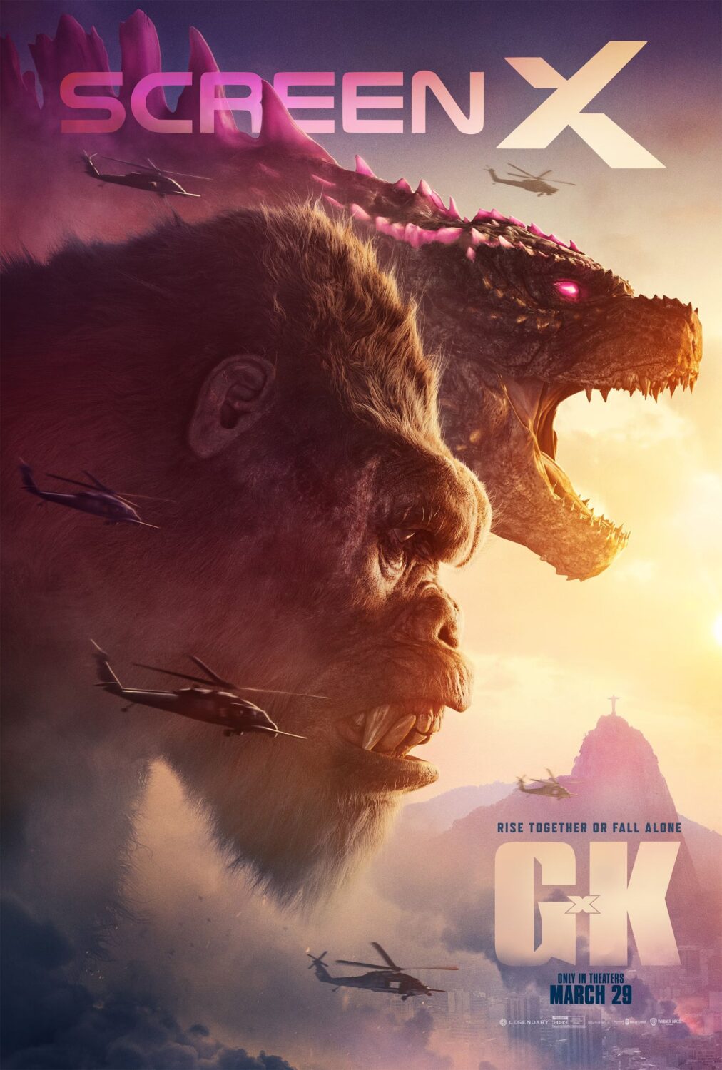 godzilla x kong screen x poster
