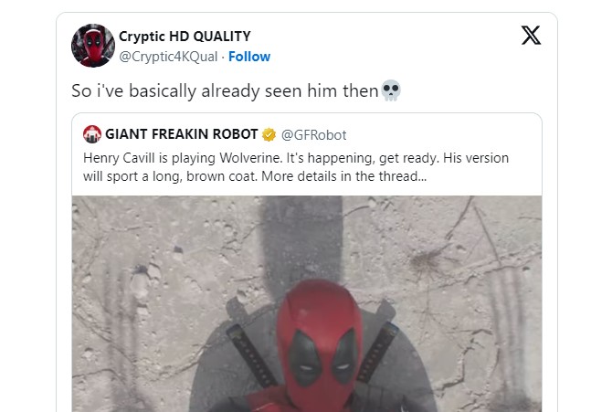 henry cavill wolverine cryptic hd quality