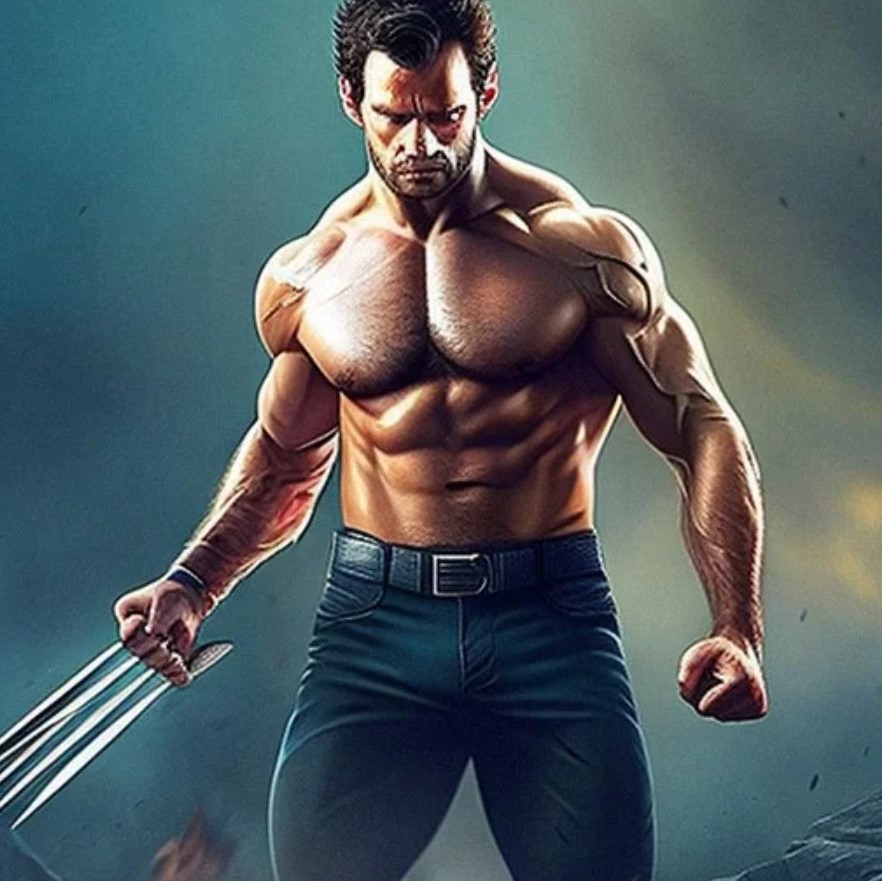 henry cavill wolverine fan art marvel 6