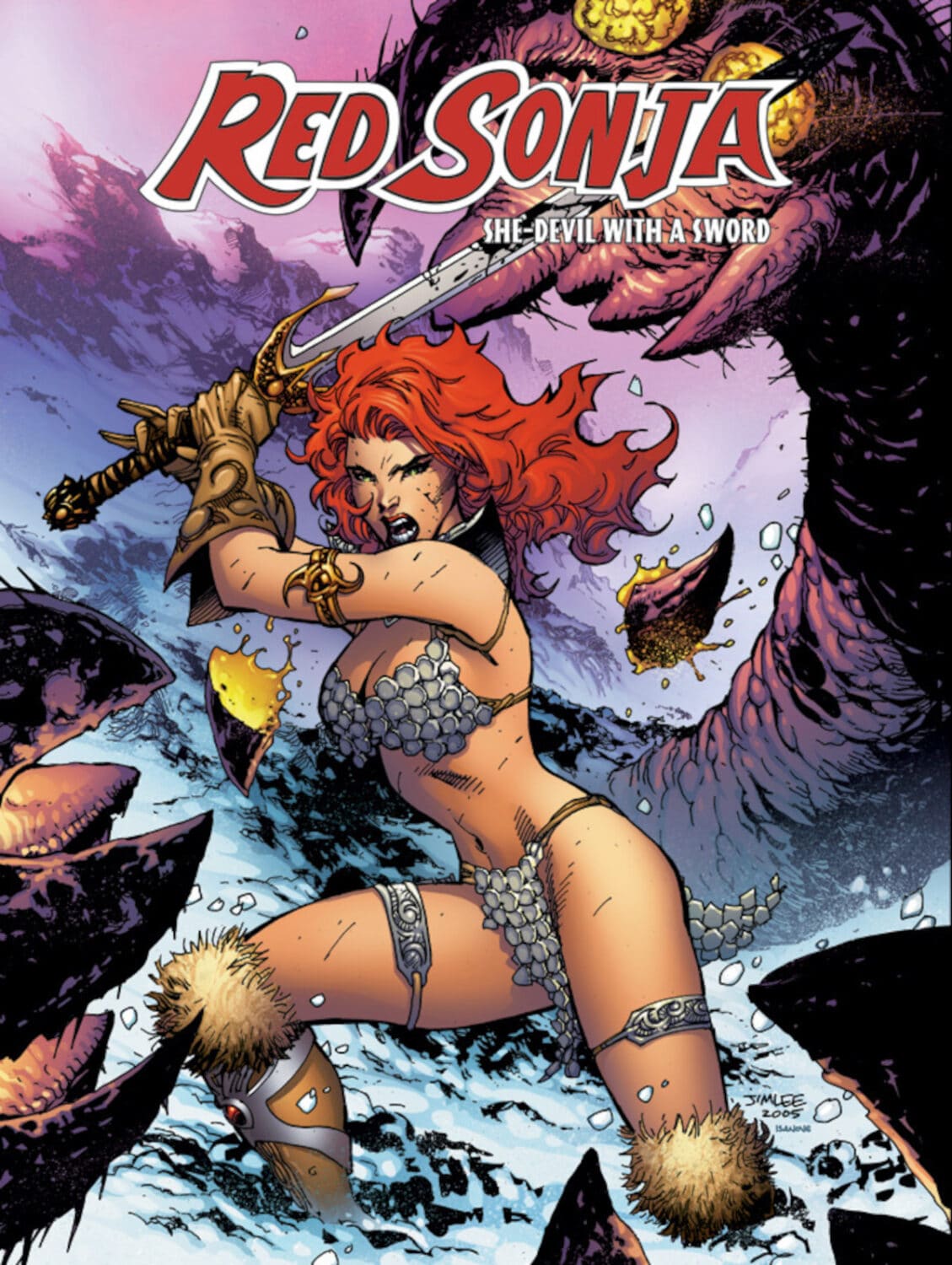 red sonja jim lee poster