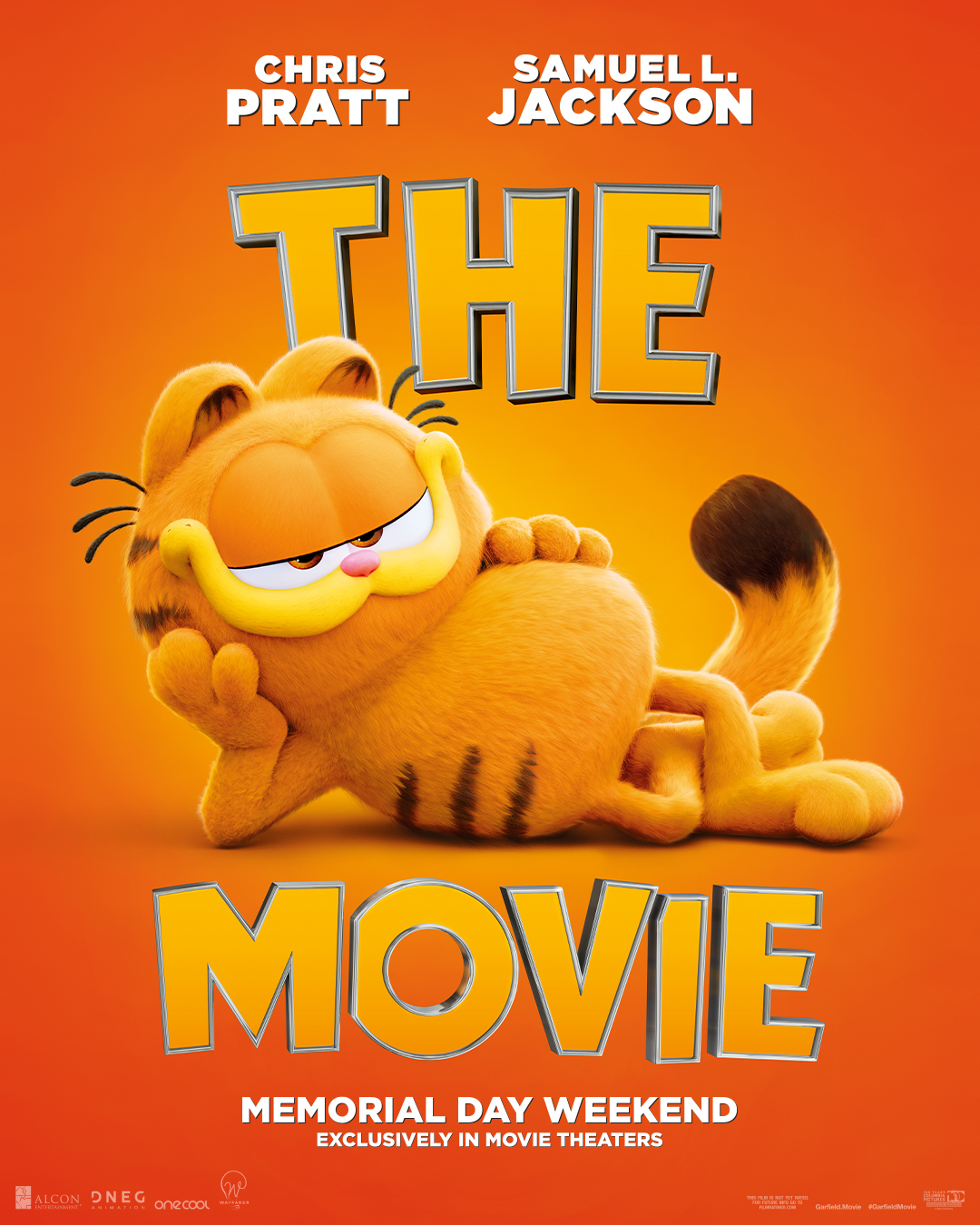 the garfield movie poster chris pratt the garfield movie poster chris pratt