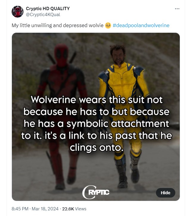 wolverine suit rumor