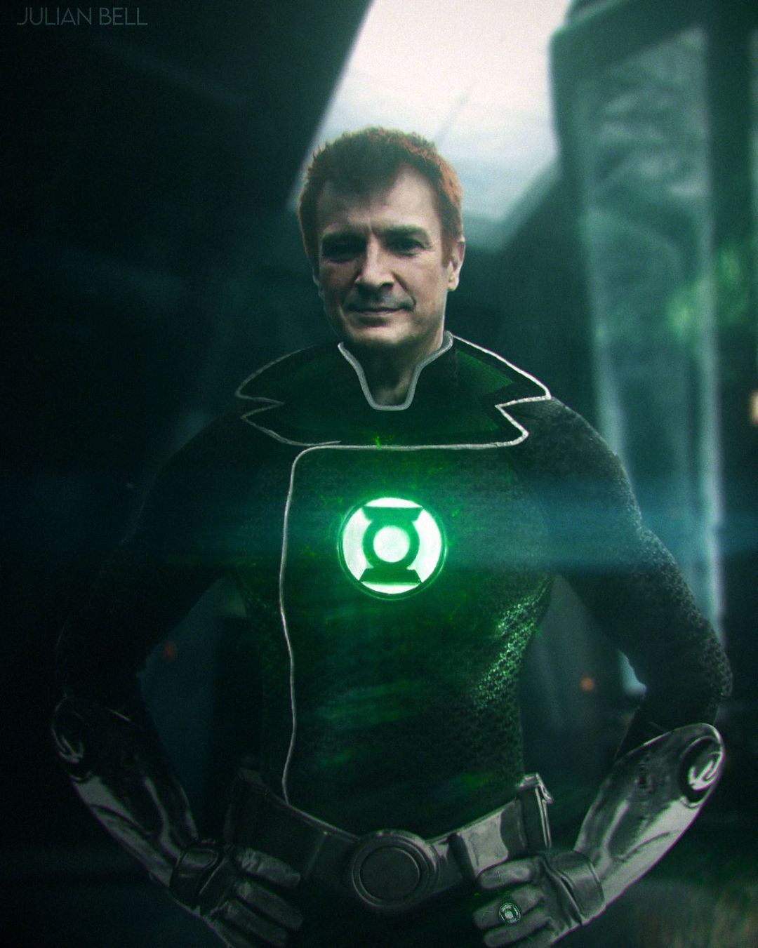 green lantern nathan fillion fan art
