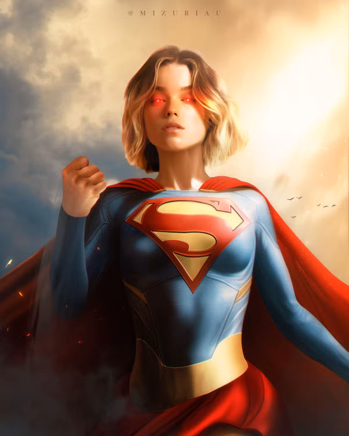 milly alcock supergirl dc fan art
