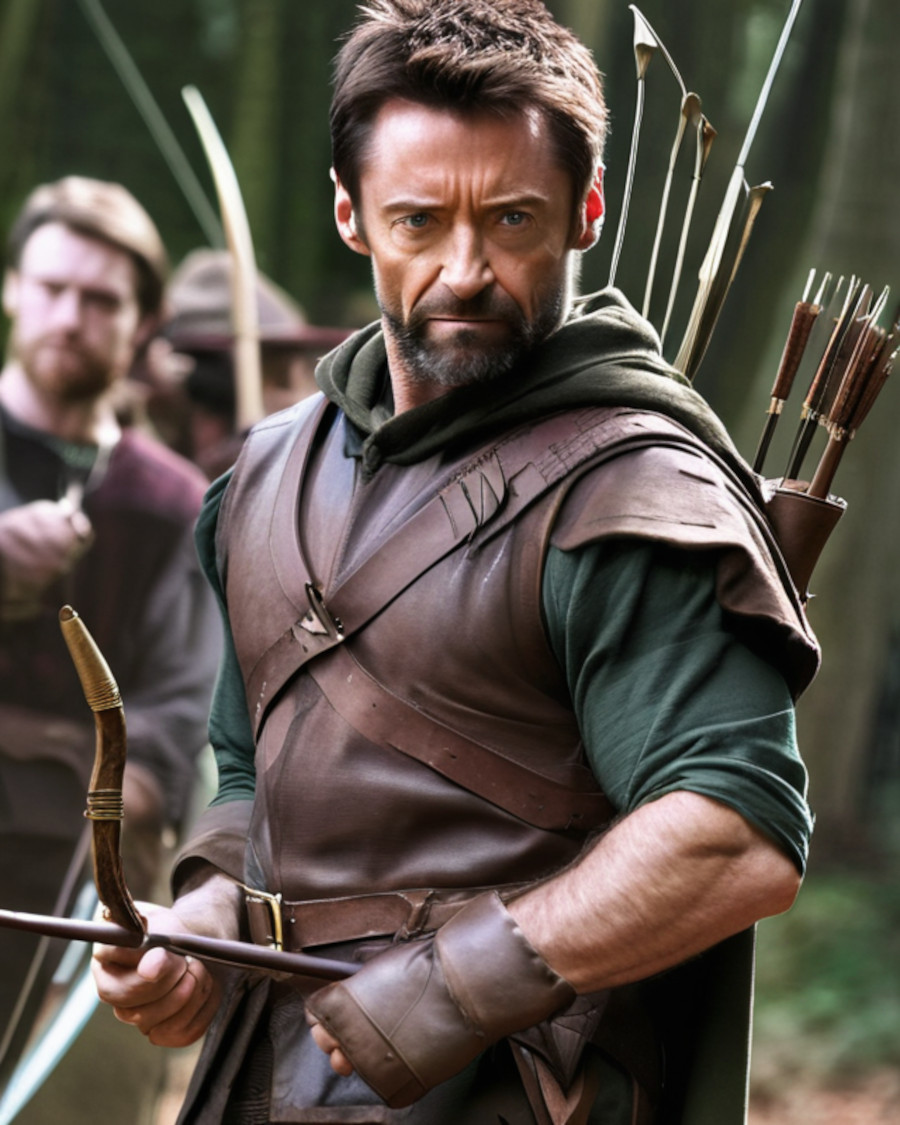 hugh jackman robin hood fan art