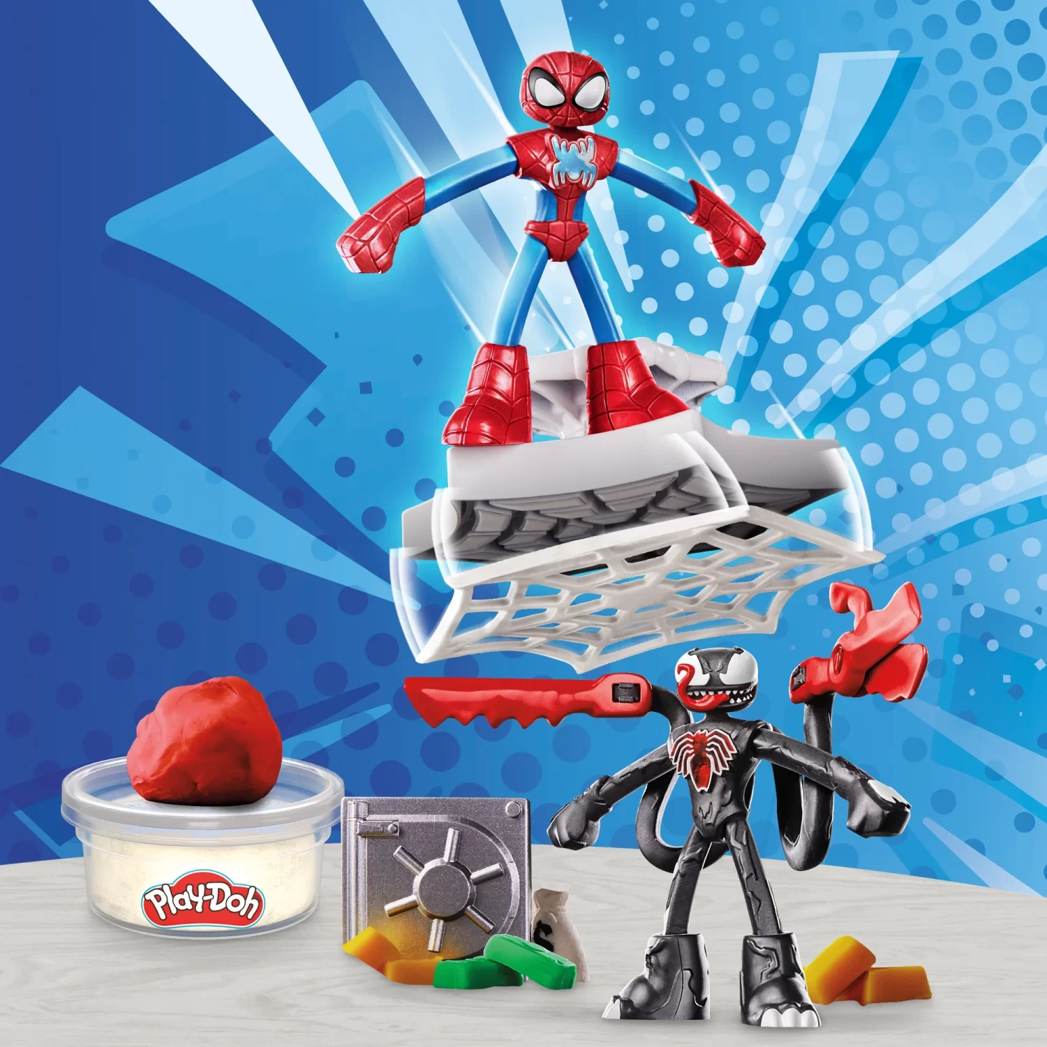 marvel play doh spider man venom 2