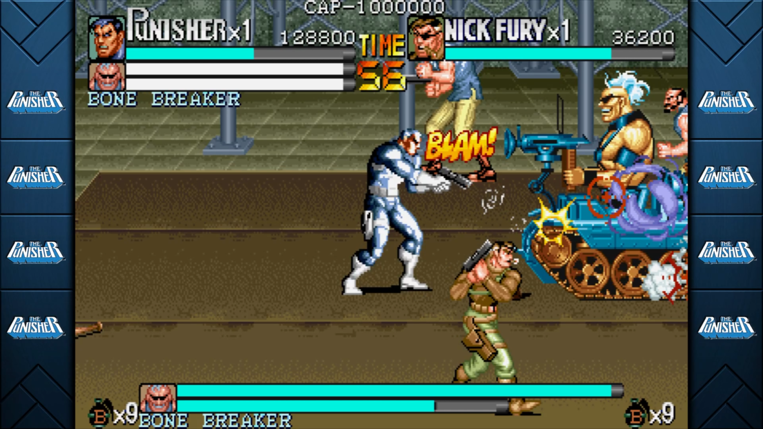 Marvel vs. Capcom Fighting Collection Arcade Classics The Punisher Screenshot