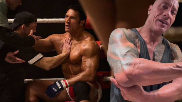 dwayne johnson injured smashing machine