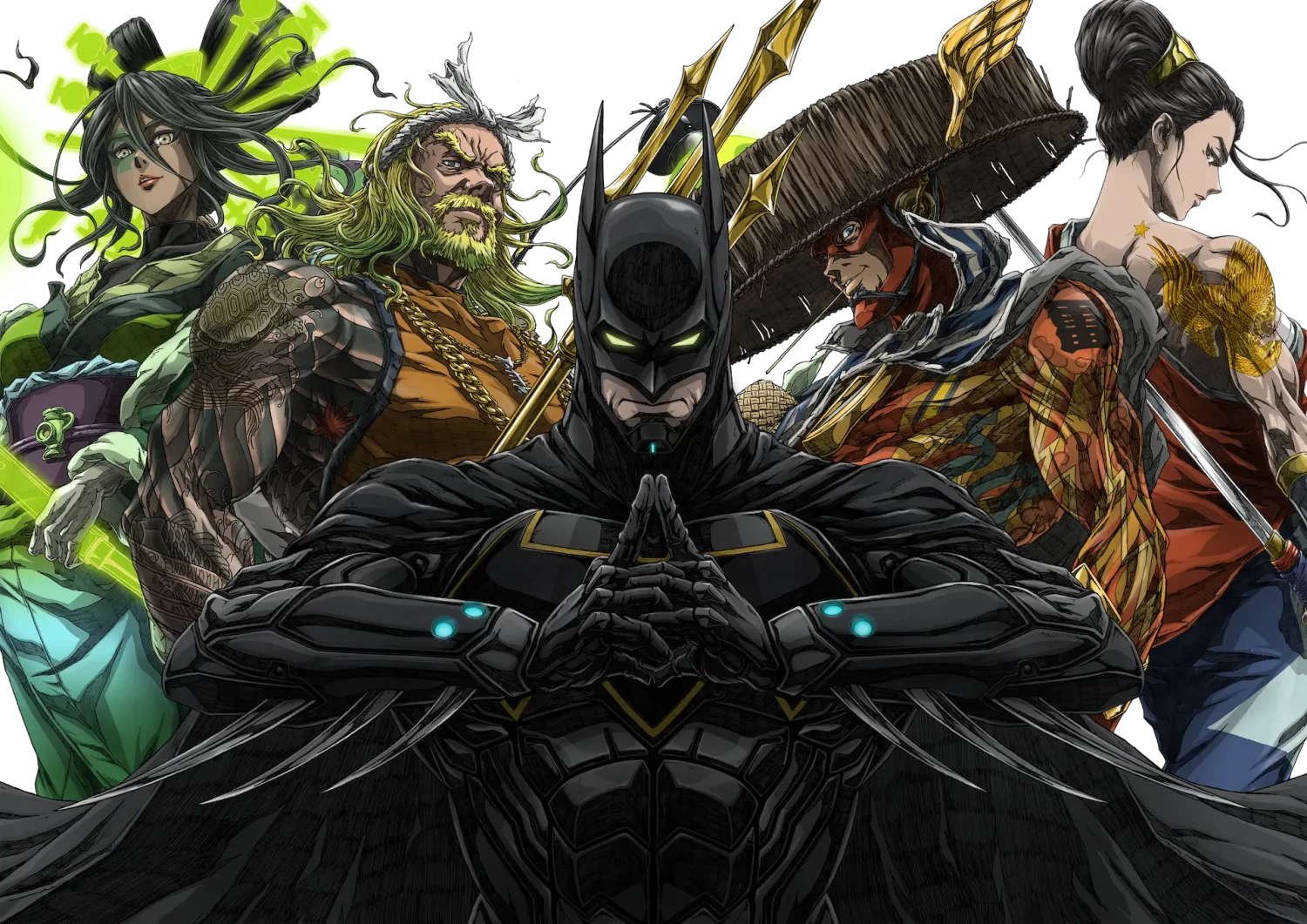 batman ninja vs yakuza league art