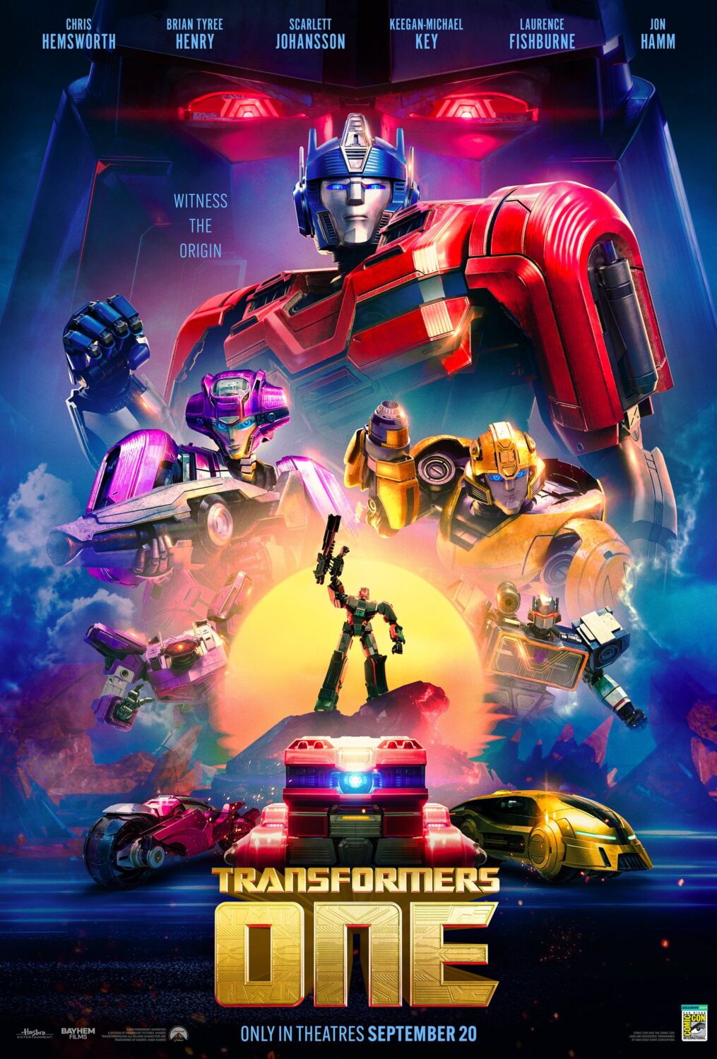 transformers one comic con poster