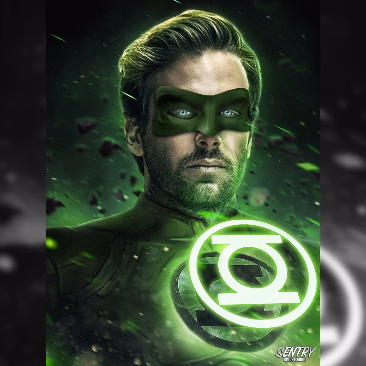 armie hammer green lantern fan art