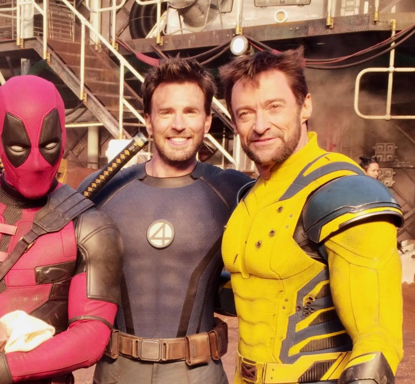 deadpool wolverine ryan reynolds chris evans hugh jackman