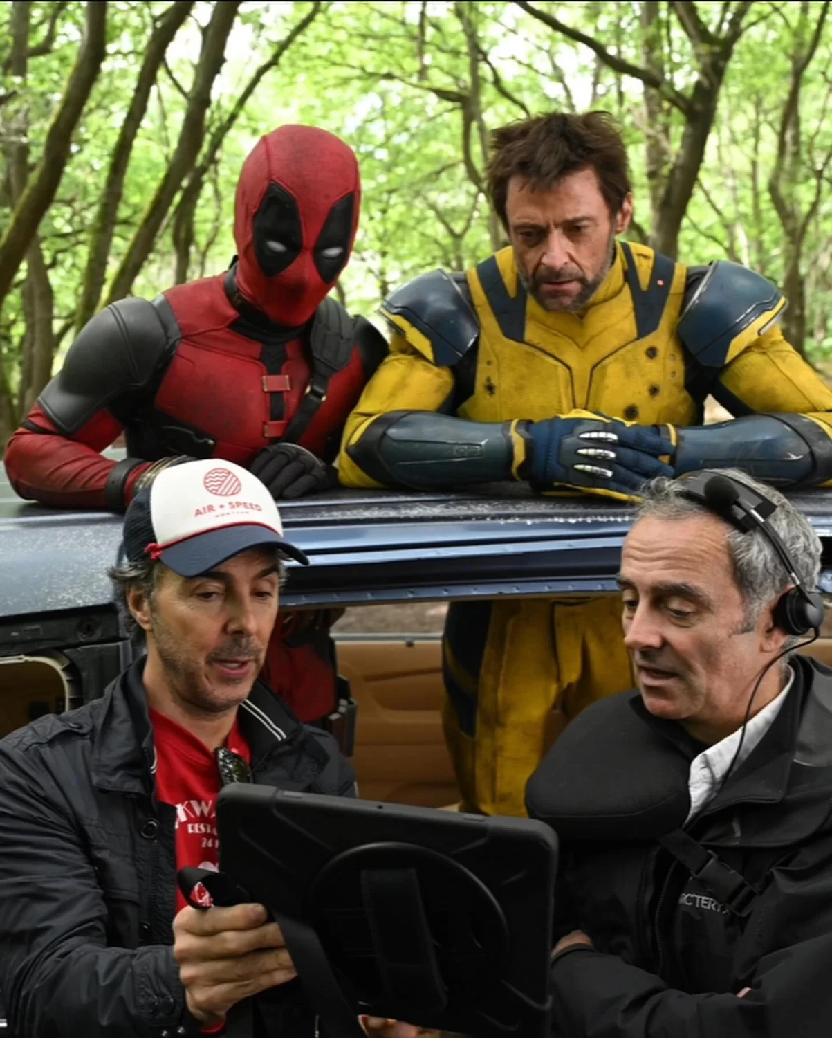 deadpool wolverine ryan reynolds hugh jackman shawn levy bts