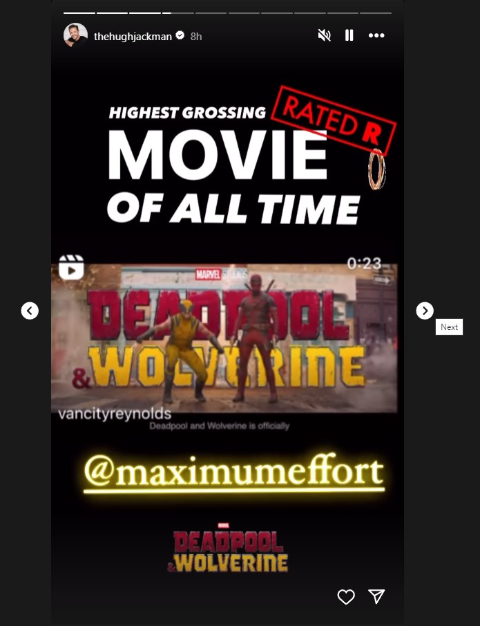 hugh jackman deadpool wolverine highest grossing r rated movie