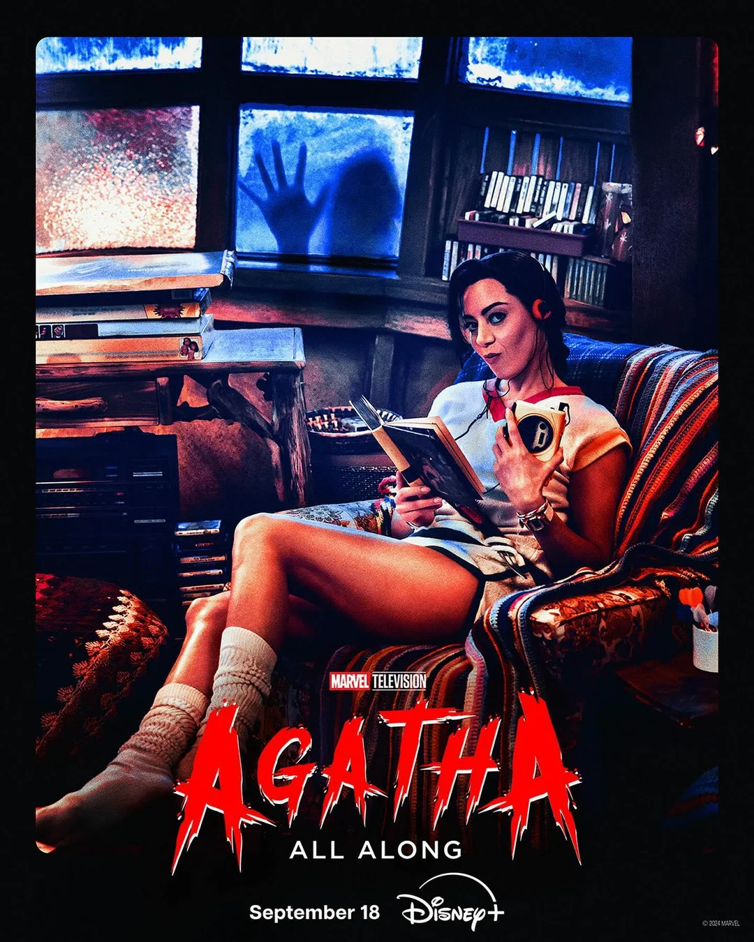 aubrey plaza focused poster for agatha all along