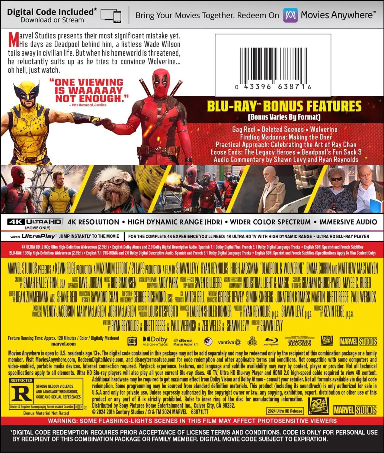 deadpool wolverine 4k ultra hd back