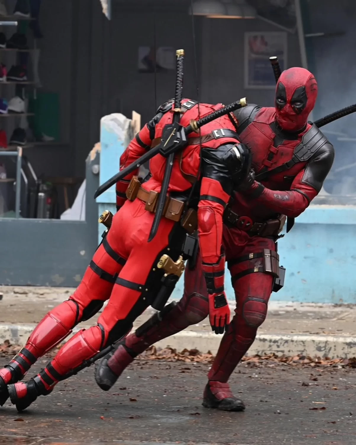 deadpool wolverine bts