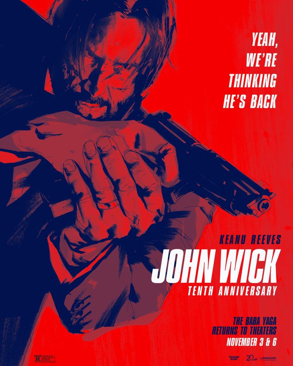 john wick 10th anniversary poster