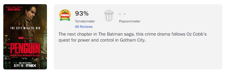 the penguin rotten tomatoes score