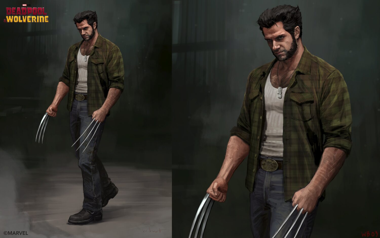 deadpool wolverine henry cavill wolverine concept art 3