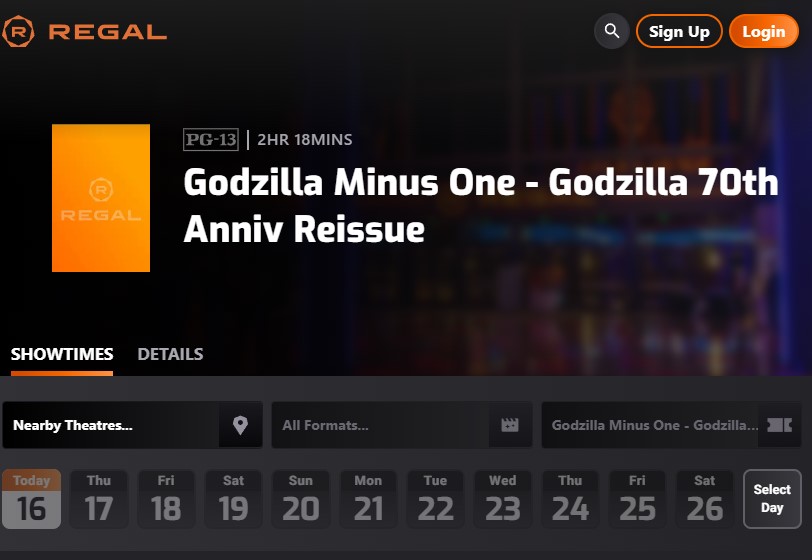 godzilla minus one re release regal