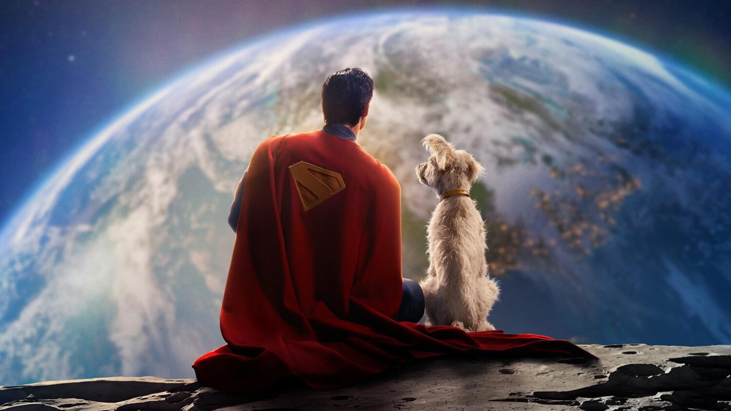 David Corenswet Superman with Krypto the super dog