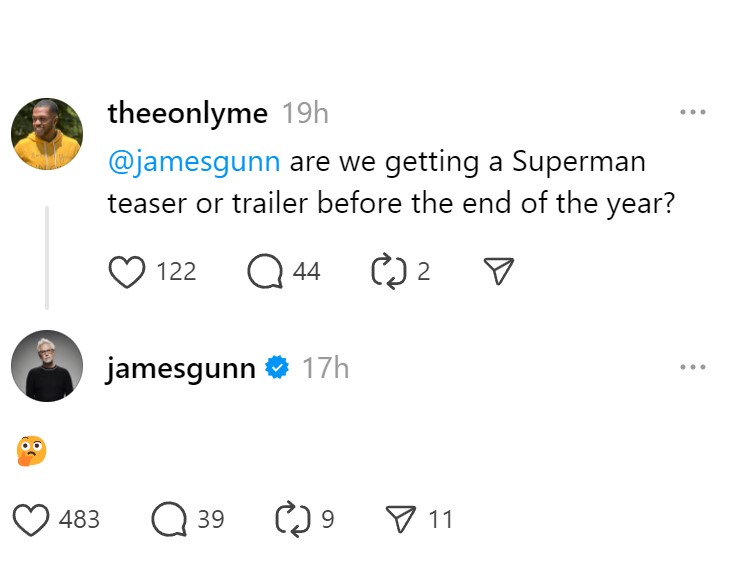 james gunn superman trailer tease