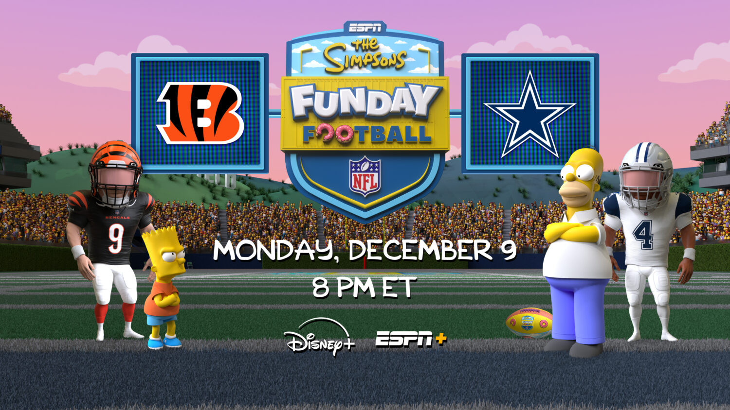 simpons funday football nfl monday night football