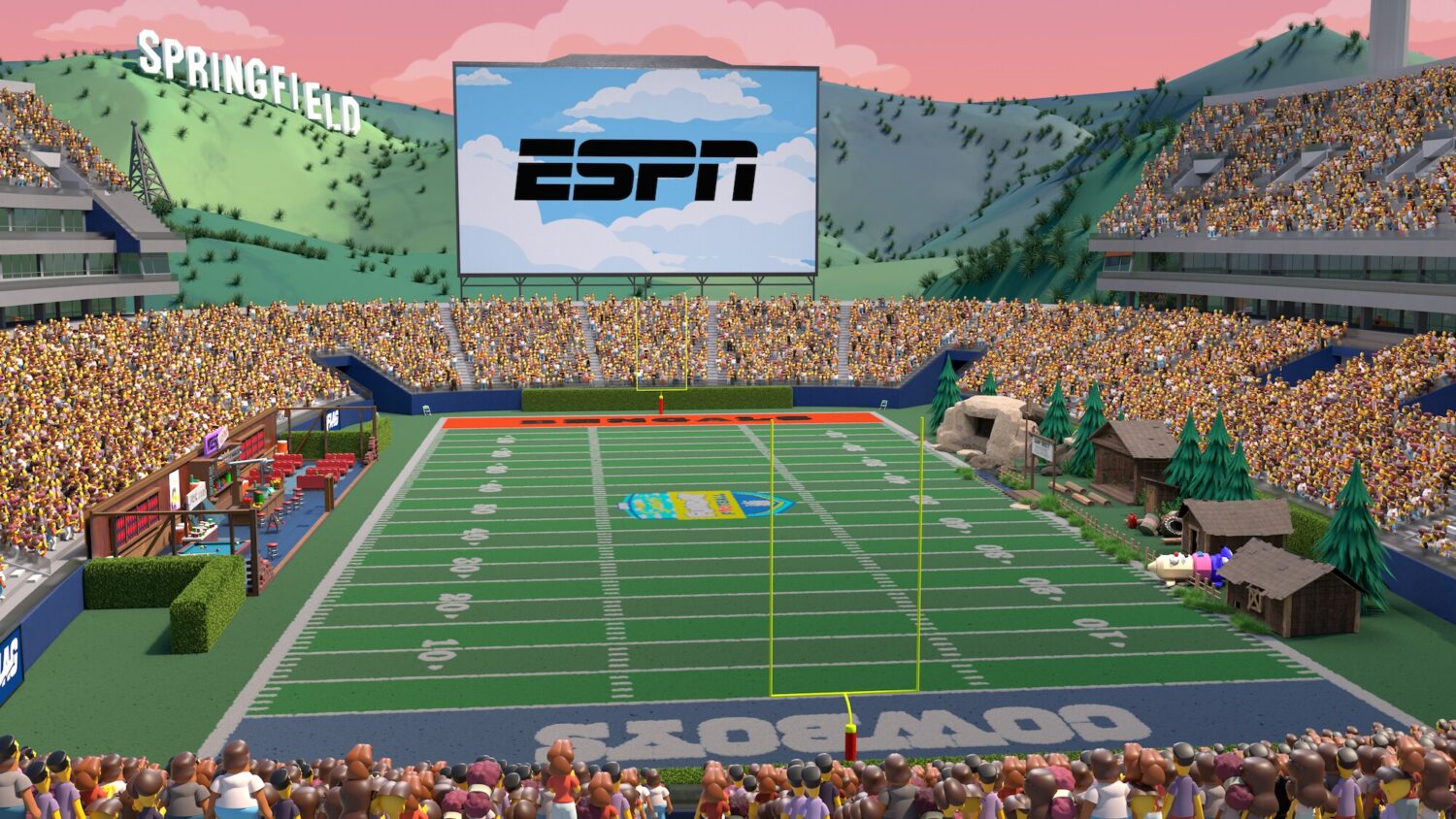 simpsons nfl monday night football