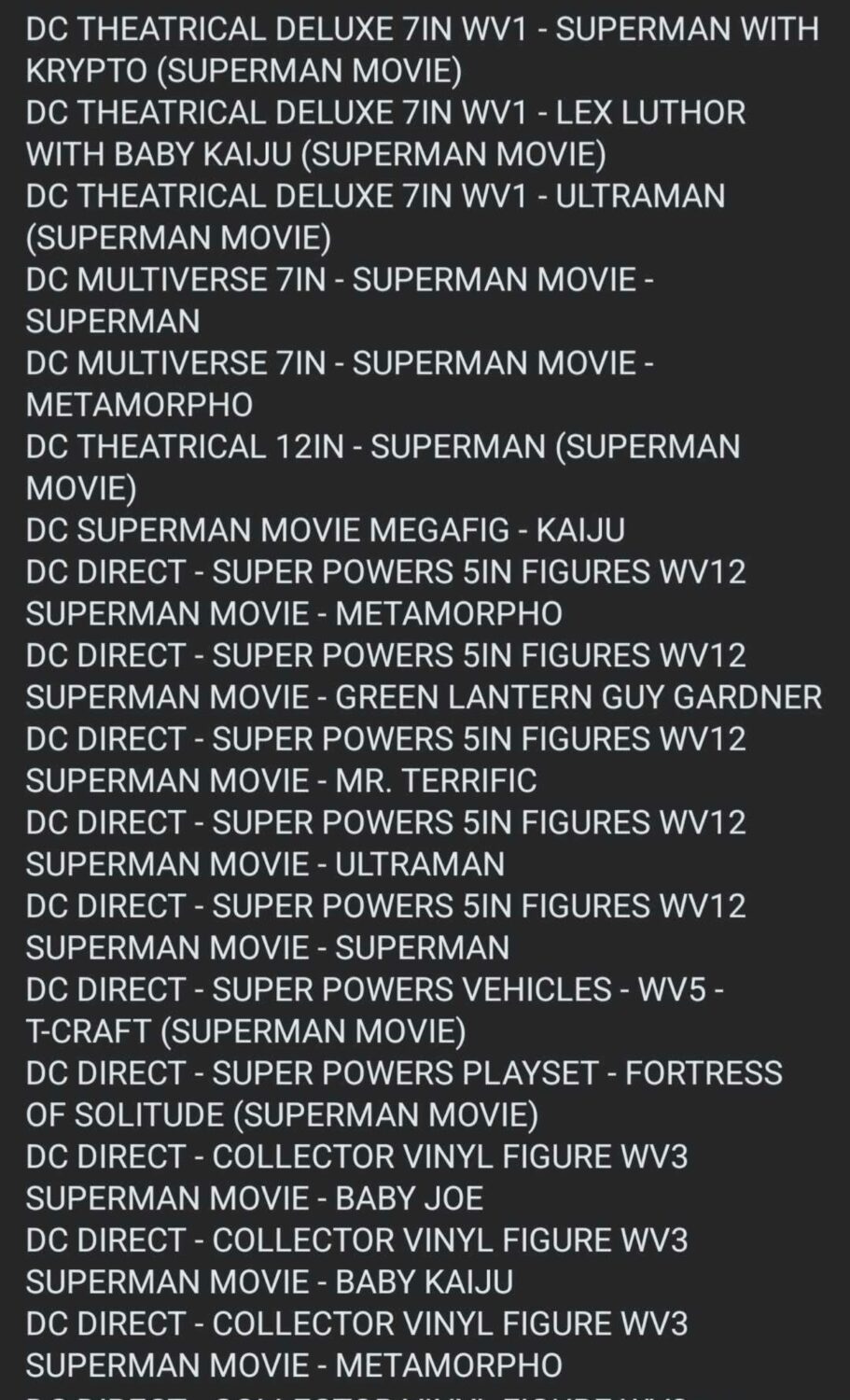 superman toy leaks