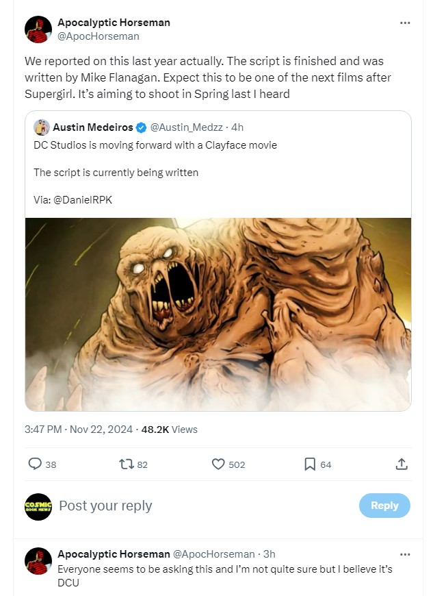 clayface dcu tweets