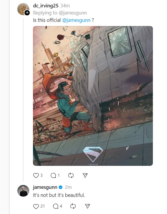james gunn superman post james gunn superman post