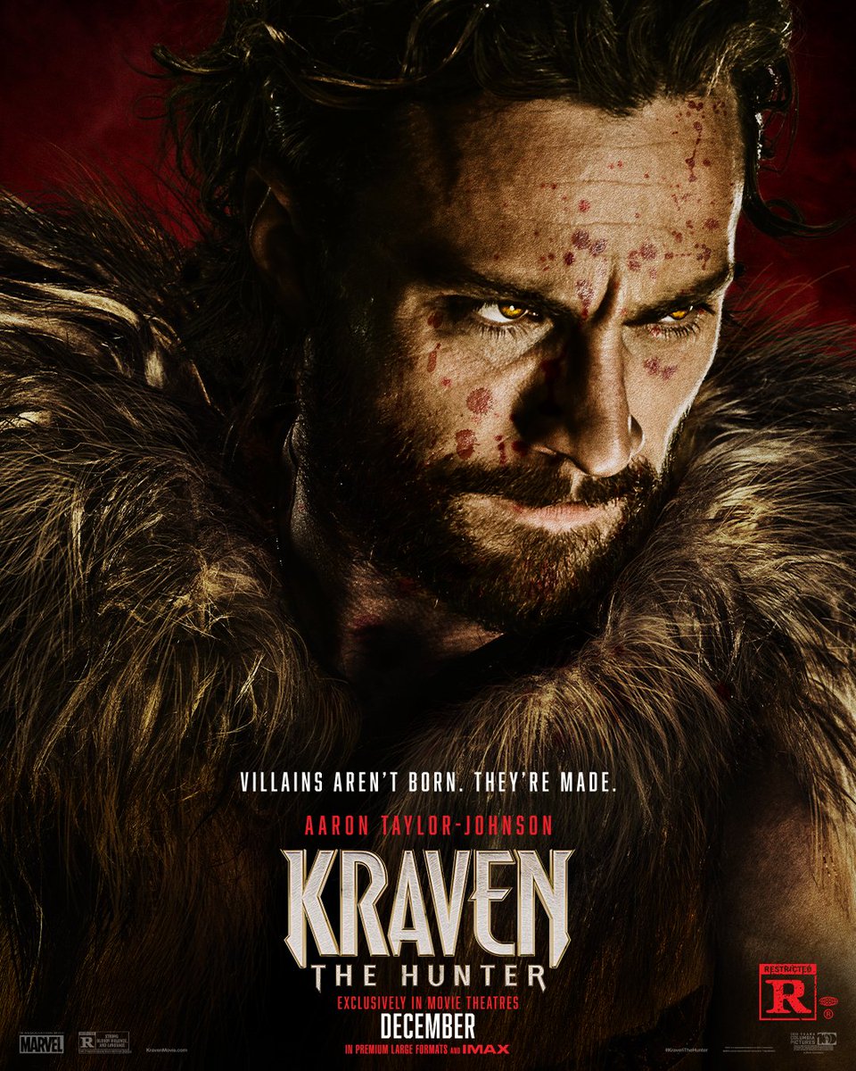 kraven hunter poster sony kraven hunter poster sony