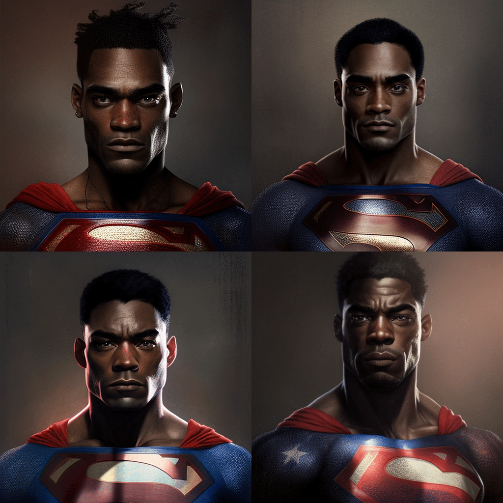 black superman ai art black superman ai art