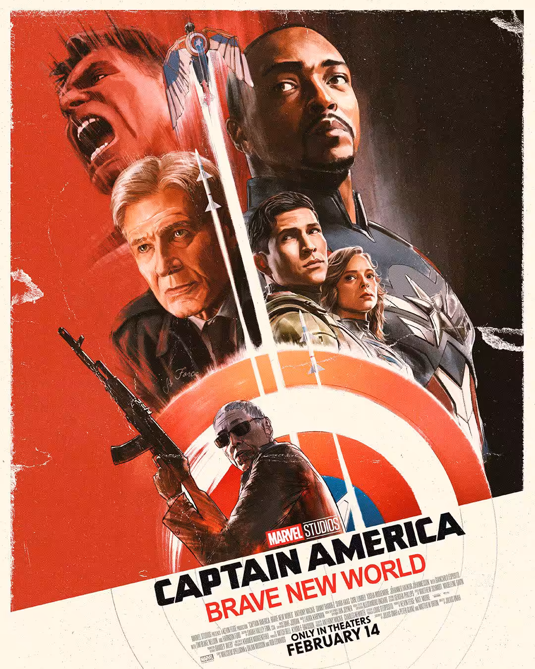 captain america brave new world poster 1 'Captain America: Brave New World' Shows Off Special Look New Poster