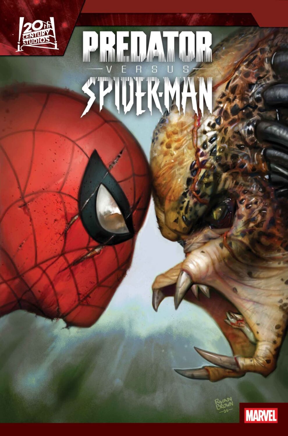 predator vs spider man cover v