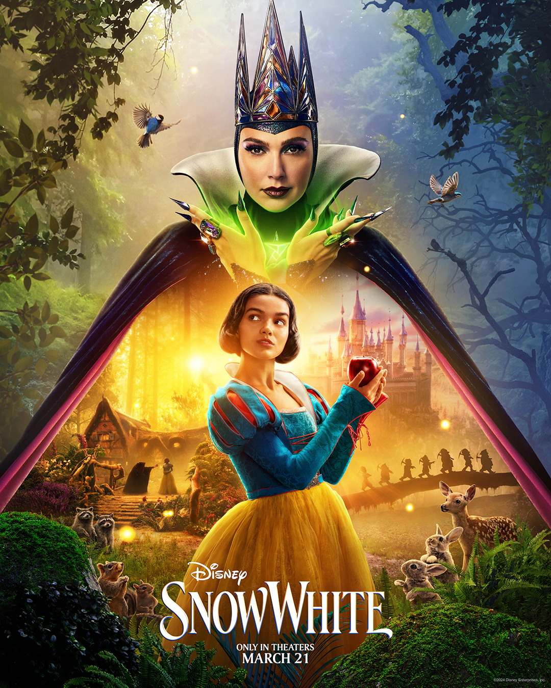 snow white poster rachel zegler gal gadot