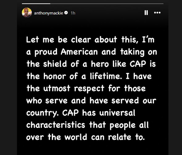 anthony mackie responds captain america