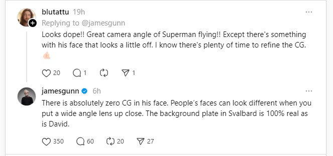 james gunn superman face james gunn superman face