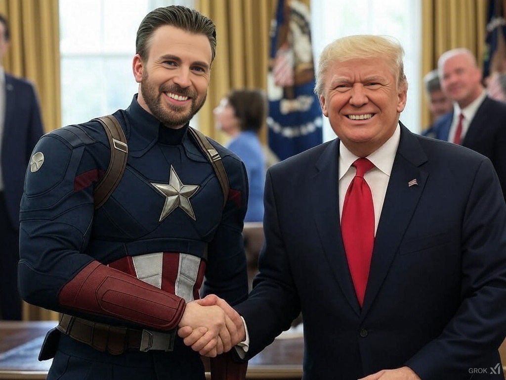 chris evans steve rogers captain america donald trump