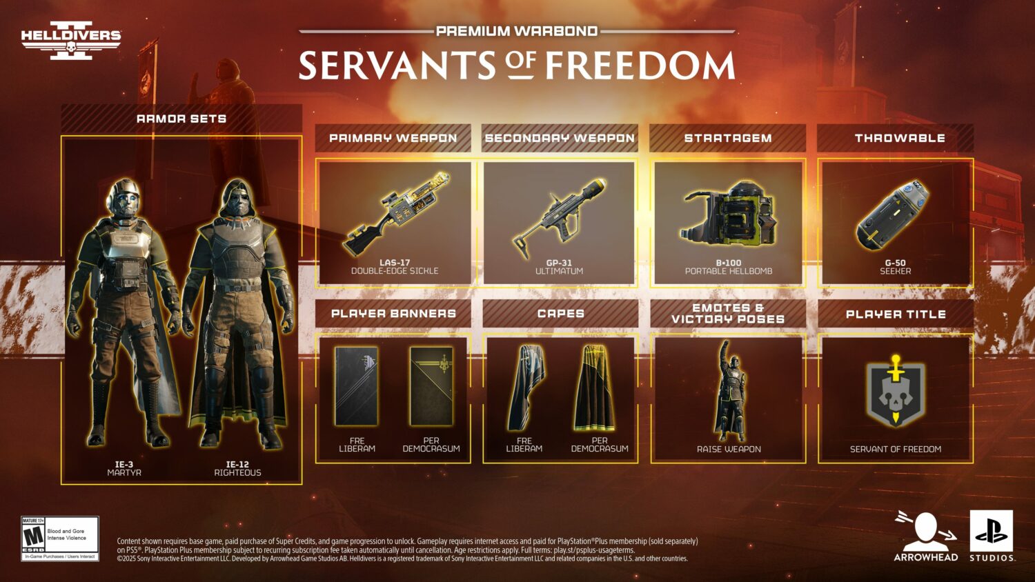 helldivers 2 servants freedom warbond