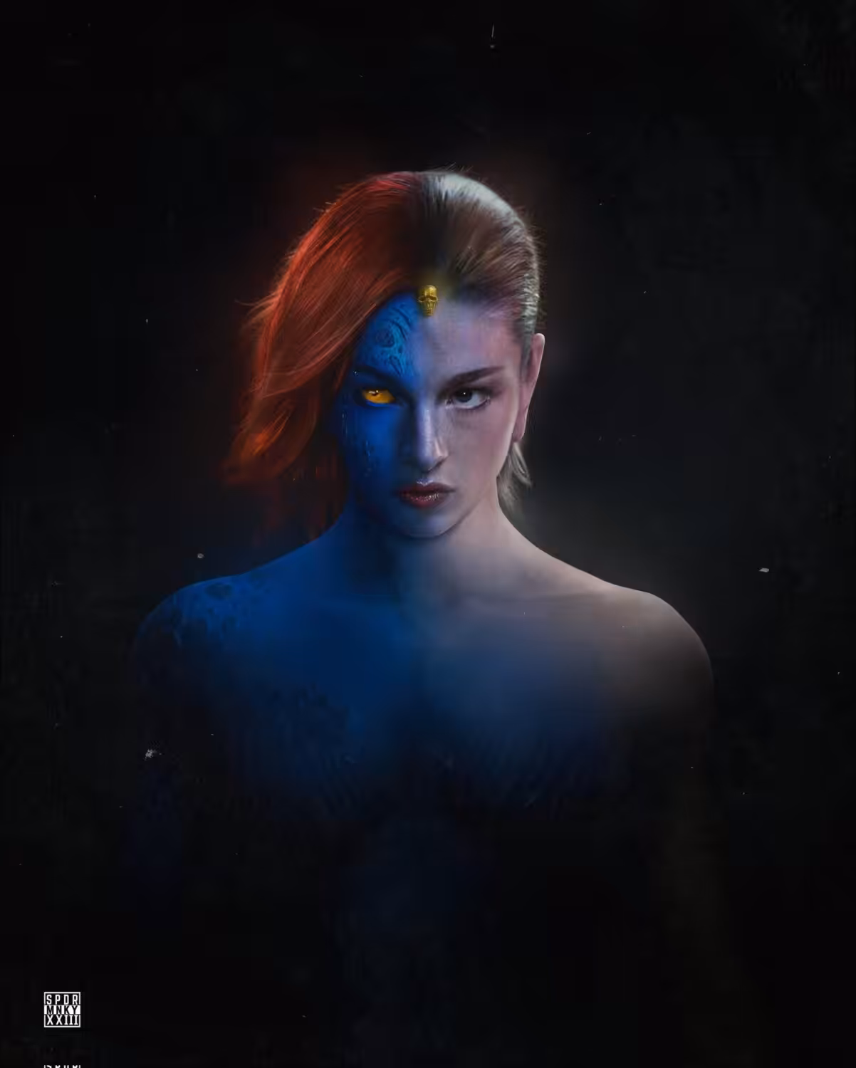hunter shafer x men mystique fan art hunter shafer x men mystique fan art