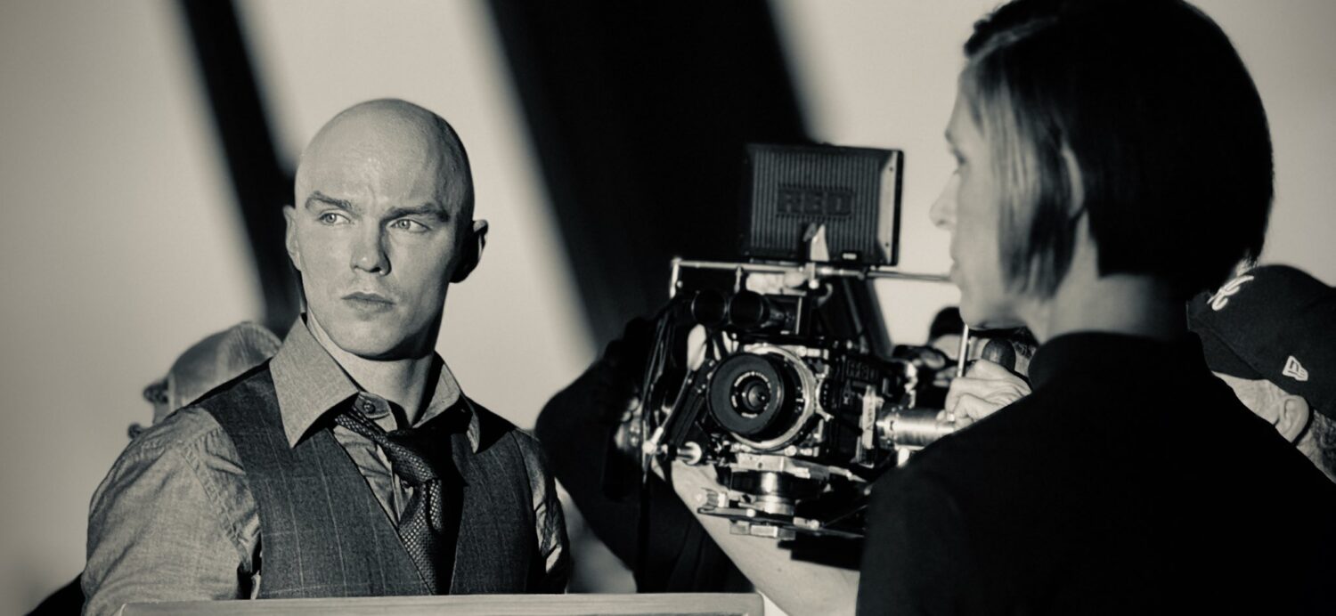 nicholas hoult lex luthor superman bts