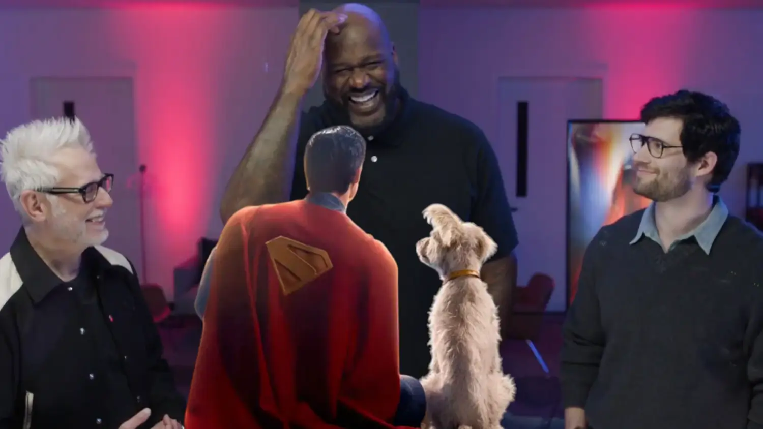 Shaq Meets New Superman David Corenswet in James Gunn’s NBA Promo